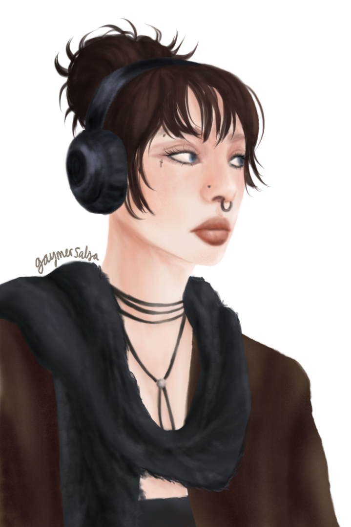 ANTO - bust; flat painting brush render (2024)